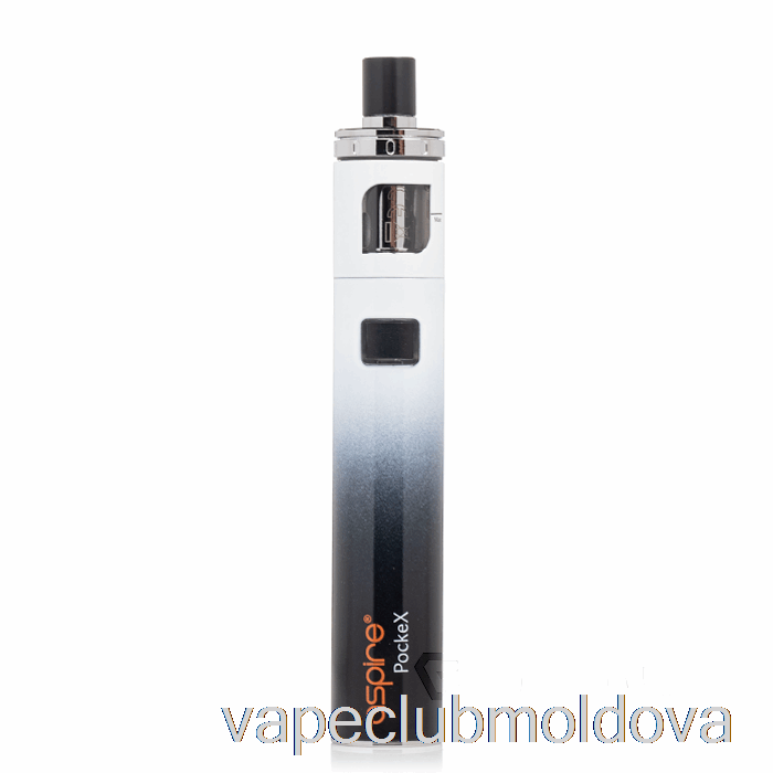 Vape Pod Kit Aspire Pockex Aio Starter Kit [anni] Gradient Alb/negru